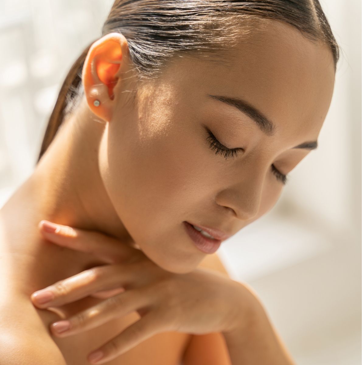 Mt Pleasant med spa model with dark hair